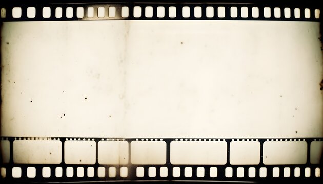 Blurred White Grunge Filmstrip Background
