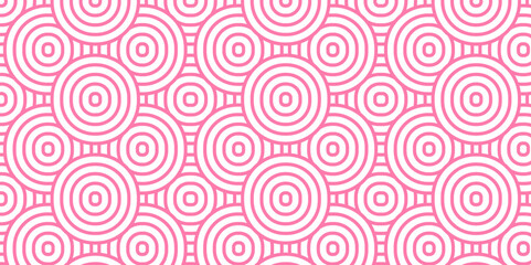 Fototapeta na wymiar Overlapping Pattern Minimal diamond geometric waves spiral transparent and abstract circle wave line. pink seamless tile stripe geometric create retro square line backdrop pattern background.