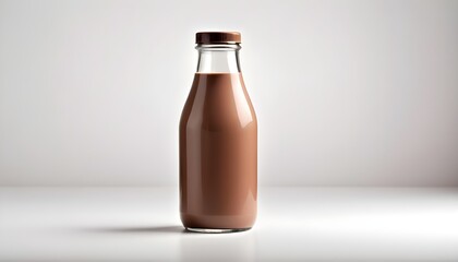 A Chocolate Milk bottle isolated