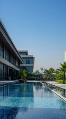 Corporate luxury meets high-tech in a serene oasis