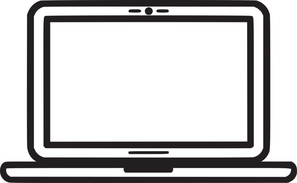 recommend clip art: Laptop computer or notebook computer flat icon for apps and websites