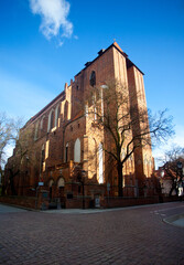 Unikatowy kościół, architektura gotycka, Toruń, Poland