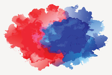 Blue and Red Watercolor Texture