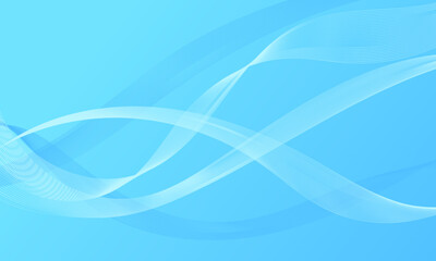 abstract blue light with soft gradient and smooth lines wave curves background