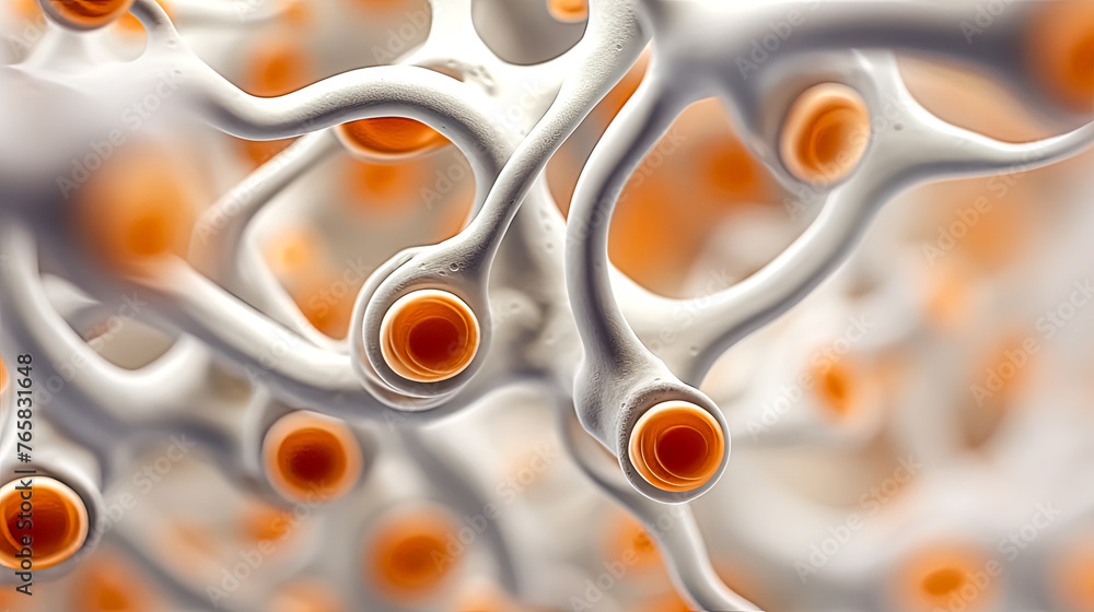Poster the image is a colorful and abstract representation of a network of neurons. the neurons are represe