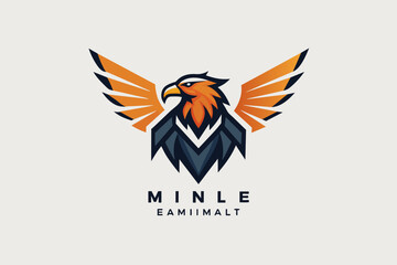 I need to design a logo for the company, the company name is "Eagle minimalist logotype ., design, atmosphere, high-grade