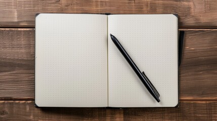 Notebook with pen - Powered by Adobe