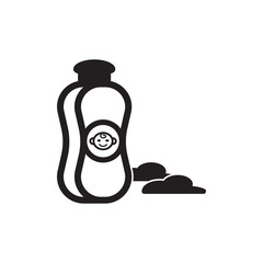 Baby powder logo icon, vector illustration design