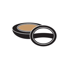 Beauty powder logo icon, vector illustration design