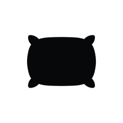 Pillow vector icon. Pillow flat sign design. Cushion symbol pictogram. Pillow UX UI icon