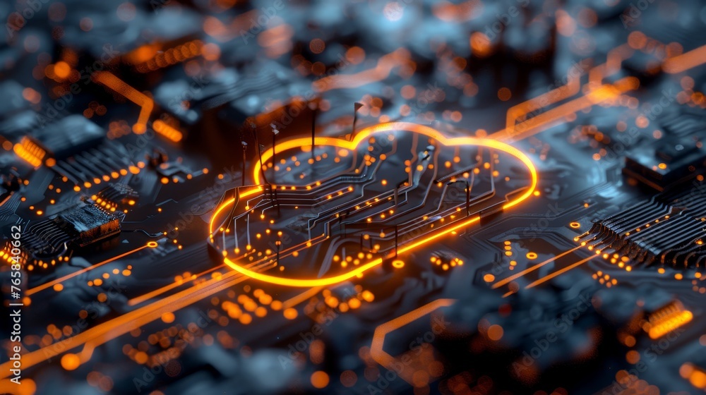 Poster explore the fusion of technology and innovation in hybrid cloud computing