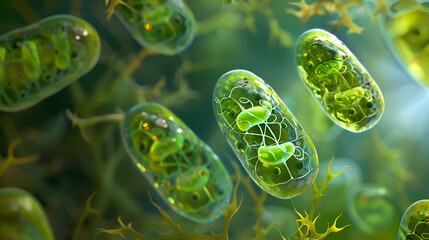 Chloroplasts are a type of plastid, sustain plant growth and crop yield by photosynthesis , green Chloroplasts contain the pigment chlorophyll a and b and carotenoids

