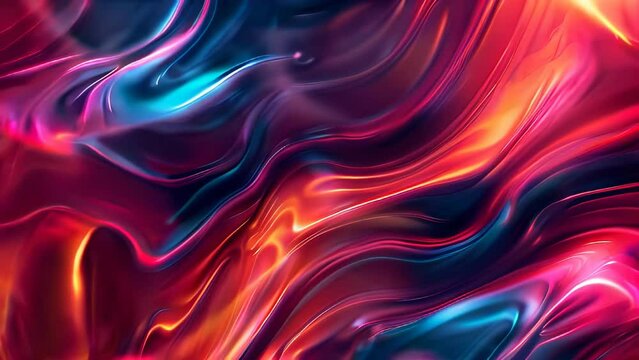 Abstract background of glowing wavy liquid.,.