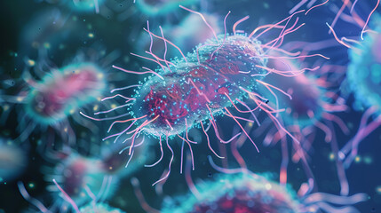 e coli, adopting phage therapy to research mutant , genome of a bacterium, bacterial colony 

 - obrazy, fototapety, plakaty
