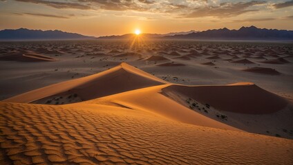 Fototapeta na wymiar African landscape, beautiful sunset dunes and nature of Namib desert, Sossusvlei, Namibia, South Africa.