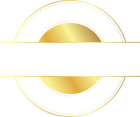 Obraz premium golden badge label tag border luxury design for reward winner guarantee