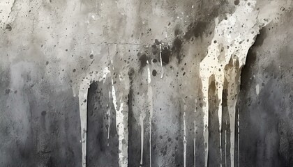 Illustration of Concrete Wall Texture with dripping paint.
 - obrazy, fototapety, plakaty