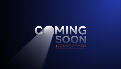 Coming soon banner design vector. launching soon Illustration