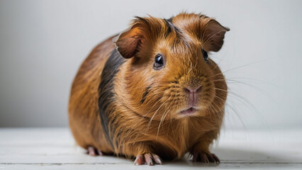 guinea pig on a white background