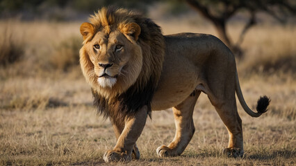 Lion King Walking photo.(Good looking hair)