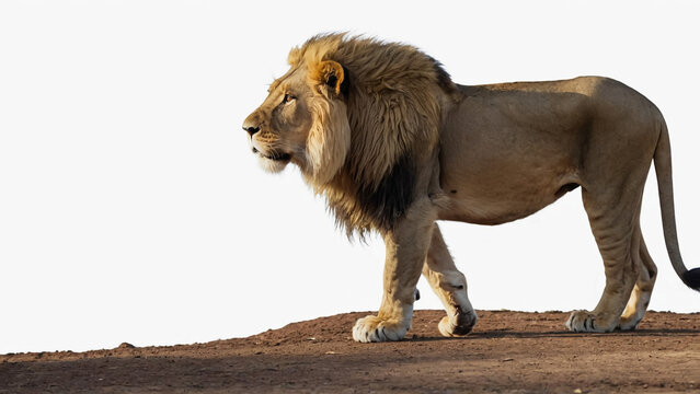 Lion King Walking photo.(Good looking hair)