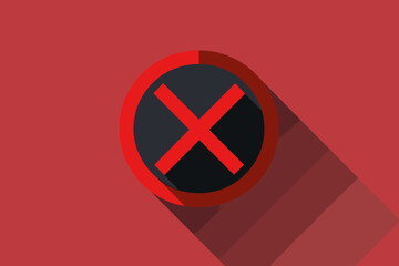 Forbidden Actions Warning - Businessman Holding Stop Sign, Prohibited Symbols. Banned, Illegal, Wrong Information Danger Concept. Attention to Restrictions, Risks. Vector Illustration for Web, Ad.