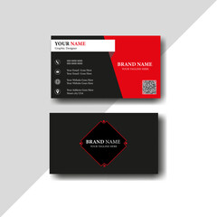 Creative and Clean Business Card Template.  modern wavy theme, double sided business card design