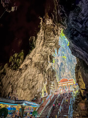 Naklejka premium Batu Caves in Kuala Lumpur, one of the largest Hindu attractions in Malaysia