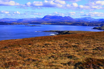 Mountains of Assynt in Sutherland, North West Coast Scotland, UK.  © Duncan