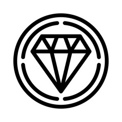 diamond line icon - obrazy, fototapety, plakaty