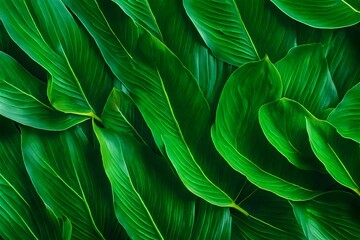Fresh green leaf texture background wallpaper.