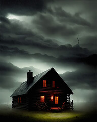 Haunted Log Cabin