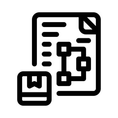 workflow line icon