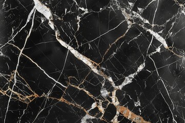 Sophisticated black marble with striking white veins and a dramatic effect.