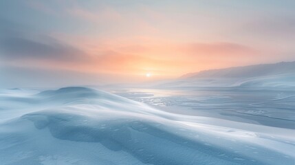 Obraz premium Minimalist landscape photography, capturing nature