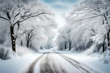 misty morning in the forest