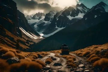 Zelfklevend Fotobehang Himalaya landscape in the himalayas