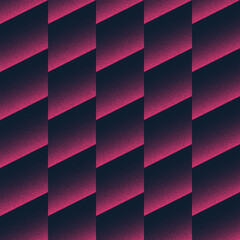 Faded Layered Structure Seamless Pattern Trend Vector Noir Purple Abstract Background. Pink Black Halftone Geometric Art Illustration. Endless Graphic Futuristic Abstraction Wallpaper Dot Work Texture