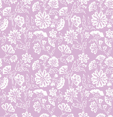 Fototapeta na wymiar seamless floral pattern Jacobean floral design repeat vector file bock floral print 