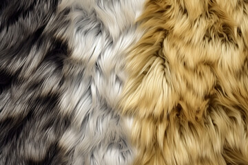 Gold and Silver Fluffy Woolly Background