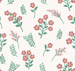 Seamless Floral repeat vector file flower pattern Boho floral design 