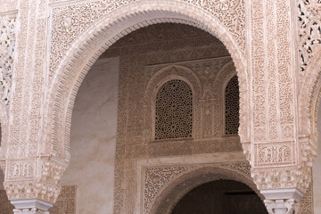 Fototapeta na wymiar Nasrid Palaces and Alhambra palace complex, Granada, Spain