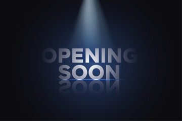 Opening Soon. Opening soon typography font.
