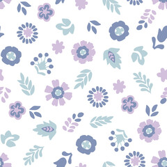 floral block print flower pattern print repeat vector file. ditsy floral.