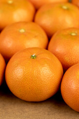 cleaning and preparing ripe tangerines for cooking
