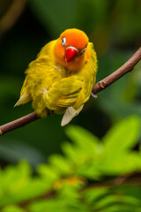 Fischer's lovebird (Agapornis fischeri) is a small parrot species of the genus Agapornis.