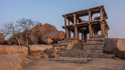 The Vijayanagar ruins are the most famous landmark in Karnataka. India