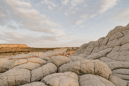 rock formation at White Pocket in the desert