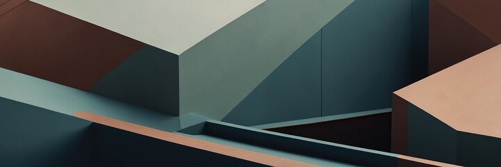 Concept "World of Geometry". Geometric shapes in muted tones. Be it an abstract background or a modern home design, every line captivates the eye.