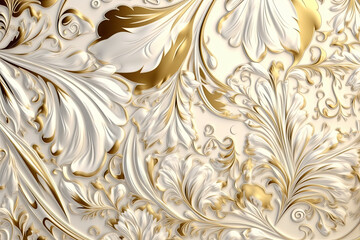 White and Gold Stunning Exquisite Background Design